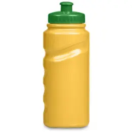 Altitude Fanflare Plastic Water Bottle Yellow Green Front